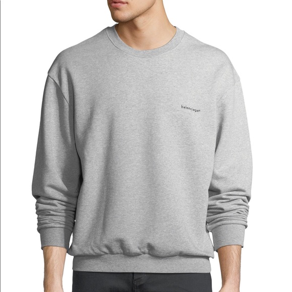 balenciaga small logo sweatshirt